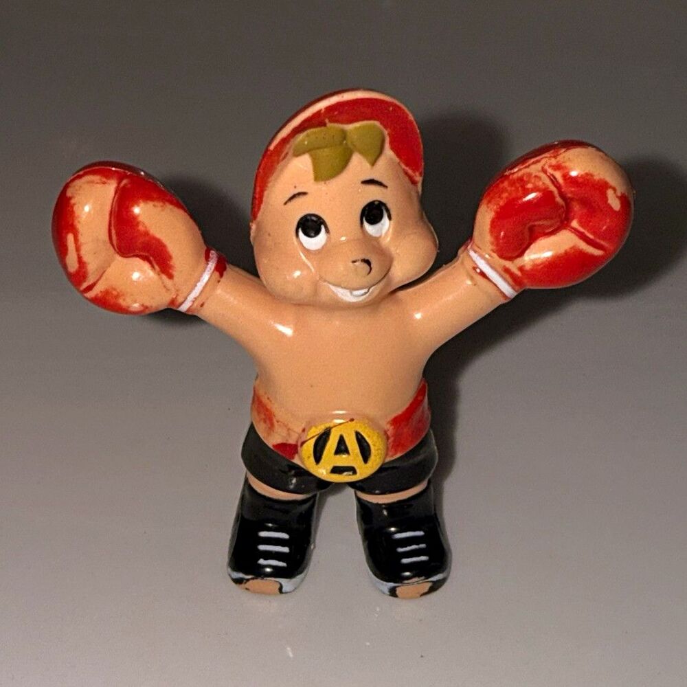Vintage 1983 Alvin And The Chipmunks Pvc Mini Figures Boxer Boxing Champ